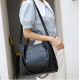 Комплект от дамски чанти в черен цвят, с кроко ефект, Bag112 5 — 4sales Комплект от дамски чанти в черен цвят, с кроко ефект, Bag112 5