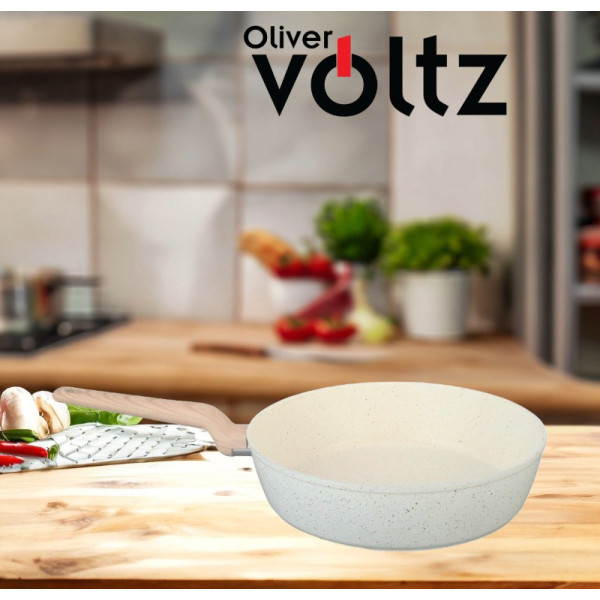 Тиган Voltz Nice OV54419E24D, OV54419E28D, Дълбок, Кован алуминий, Мраморно покр., Индукция 5