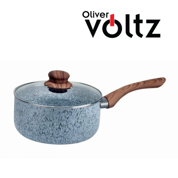 Касерола с капак Voltz OV51321J18 Siena, 2л., Мраморно каменно керамично покритие 4