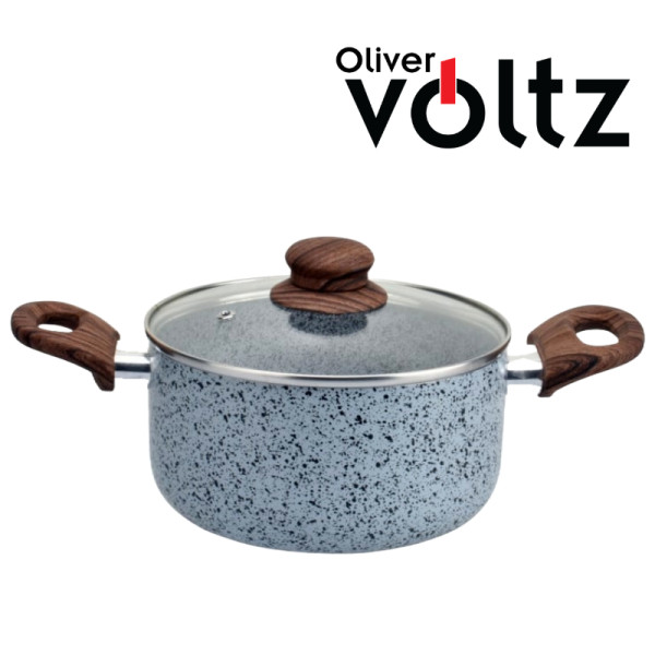 Тенджера Voltz OV51318J22, OV51318J24, OV51318J26 Siena, Мраморно каменно керамично покритие 3