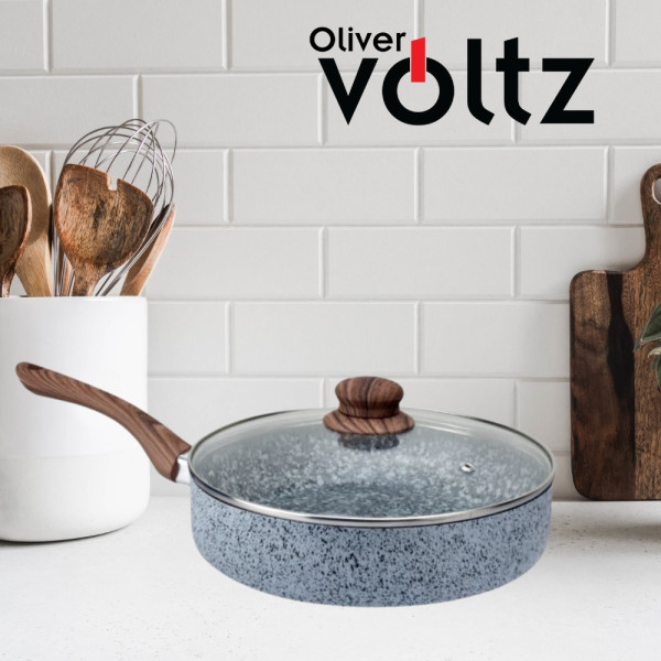 Тиган с капак Voltz OV51319J24CD, OV51319J26CD Siena, Дълбок, Мраморно каменно керамично покритие 3