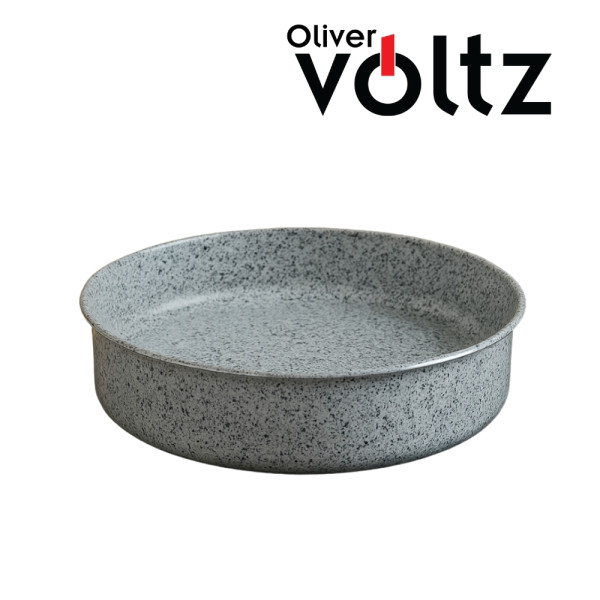 Тава Voltz OV51222J26-28-30-32-34-36 Siena, Кръгла, Мраморно каменно керамично покритие, алуминий 3