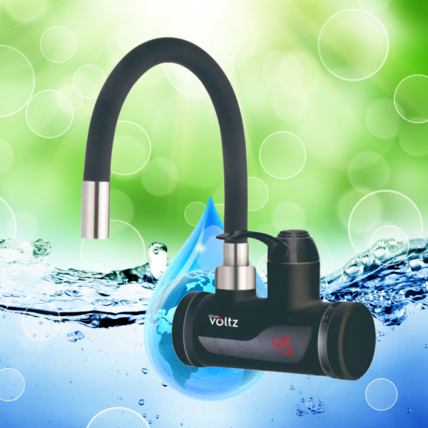 Нагревател за вода Voltz - За стена или плот, 3300W, Черен OV57100I/OV57100IW