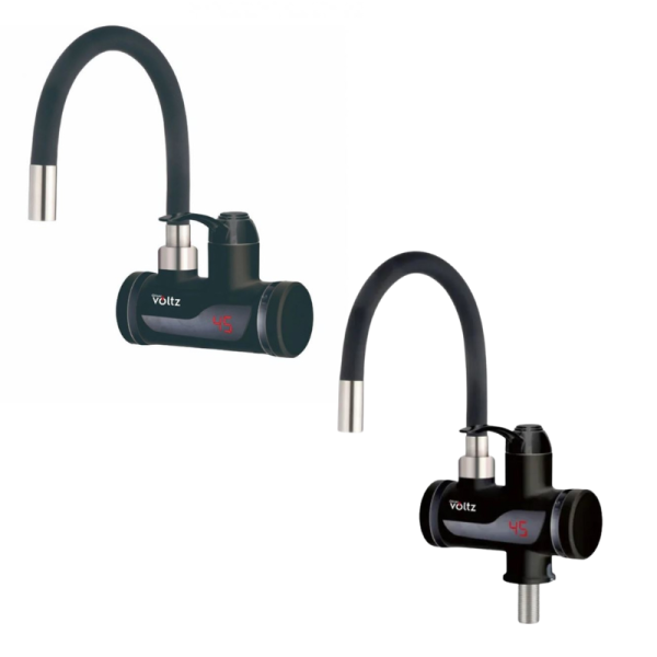 Нагревател за вода Voltz - За стена или плот, 3300W, Черен OV57100I/OV57100IW