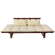 Диван Muhler Meranti с матрак и възглавница BEIGE 3