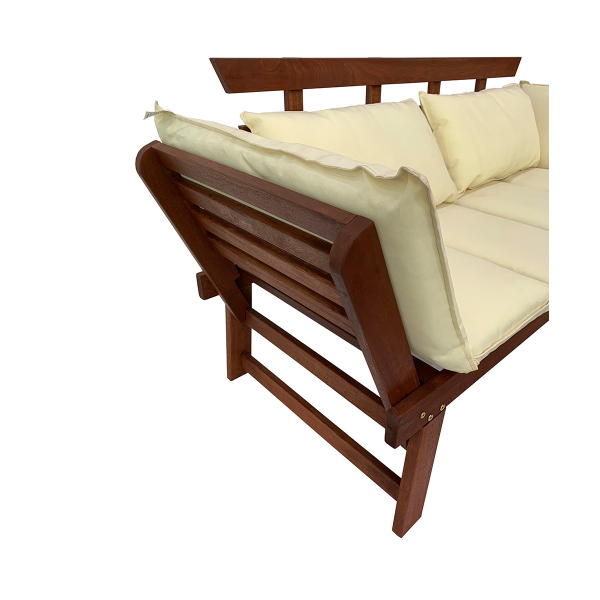 Диван Muhler Meranti с матрак и възглавница BEIGE 4