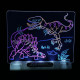 Магическа, светеща 3D дъска за рисуване с цветни маркери TV106 1