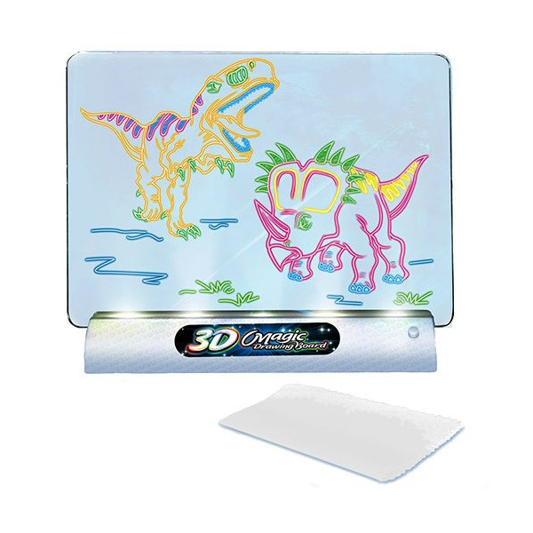 Магическа, светеща 3D дъска за рисуване с цветни маркери TV106 5