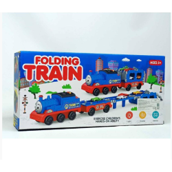 Интерактивно влакче със звук и светлини FOLDING TRAIN