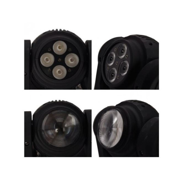 Двустранна роботизирана LED светлина (4+1)x10W RGBW 7
