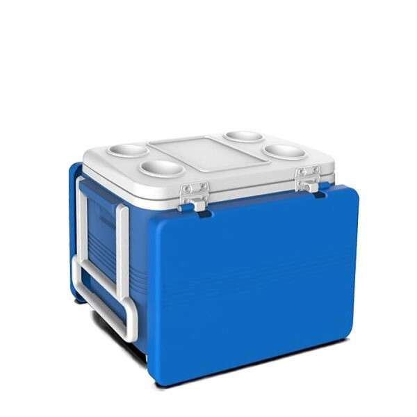 Хладилна кутия Atlantic 45L, пасивна, с табла/с колела 5