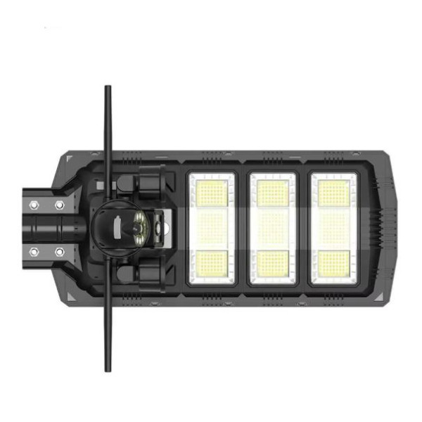 Интелигентна 2 в 1 улична соларна лампа с вградена 5MP камера – 1800W мощност, 360° покритие и нощно цветно виждане 3