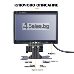 Монитор за кола с 7 инча LCD дисплей, HD 800 x 480 p и 2 AV изхода PK LCD2 16