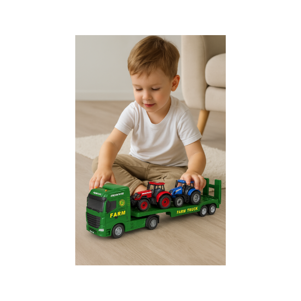 Комплект автовоз FARM с трактори със звук и светлина ToyStar 4