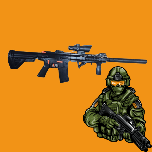 Играчка пушка Gelsoft M416 автомат с аксесоари + гел муниции – безопасно забавление и реалистично преживяване 6