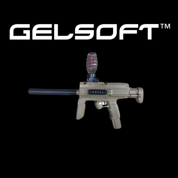Автоматична хидрогелна играчка пушка Gelsoft K1A – реалистична конструкция, безопасни боеприпаси и пълен комплект аксесоари 2