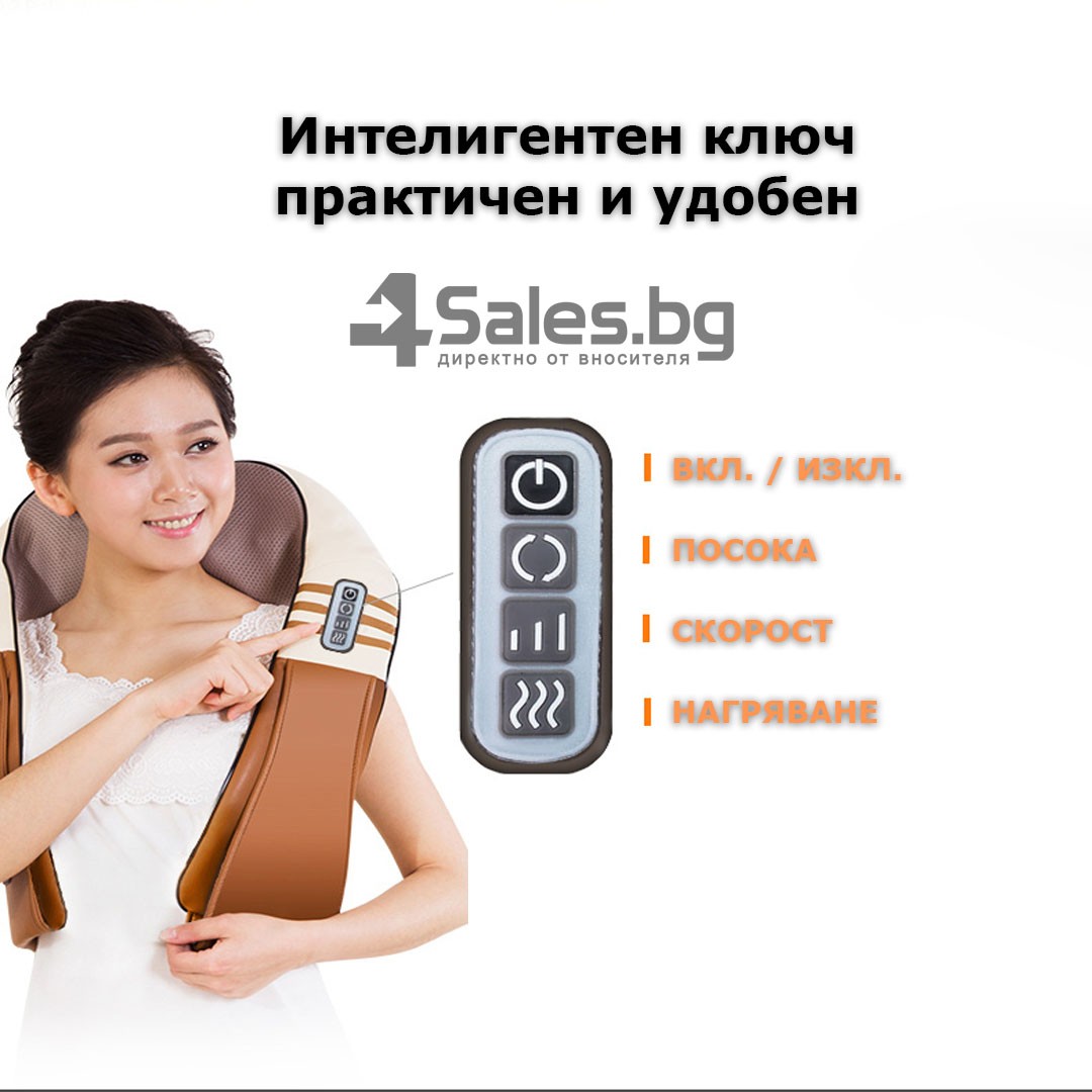 Шиацу масажор за врат и гръб TV95-4 11