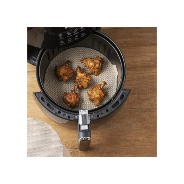 Подложка за Air Fryer 2бр. NoStik 1EEE774, Кръгла до 260°, кафяв, в плик