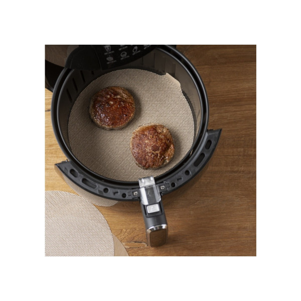 Подложка за Air Fryer 2бр. NoStik 1EEE774, Кръгла до 260°, кафяв, в плик 5 — 4sales Подложка за Air Fryer 2бр. NoStik 1EEE774, Кръгла до 260°, кафяв, в плик 5
