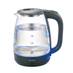Стъклена електрическа кана Termomax TK3066, 1500W, 1.8 л.
