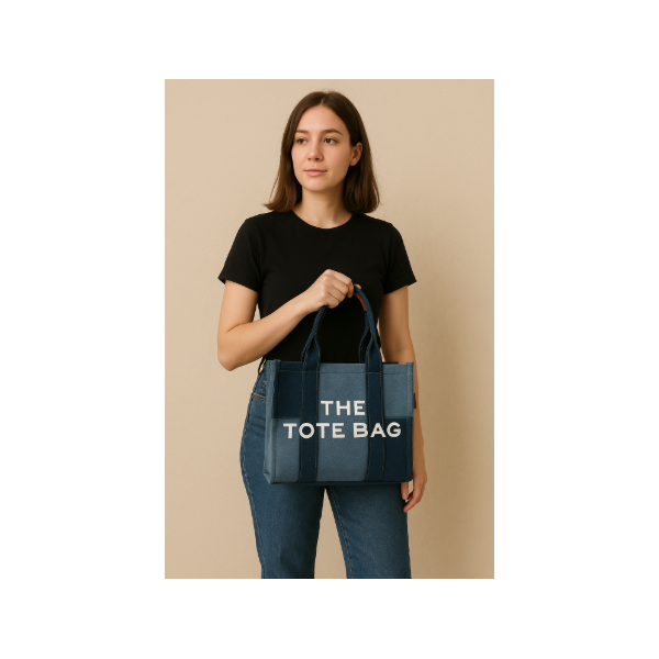 Дамска чанта тип „Tote Bag“ , деним