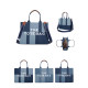 Дамска чанта тип „Tote Bag“ , деним 7