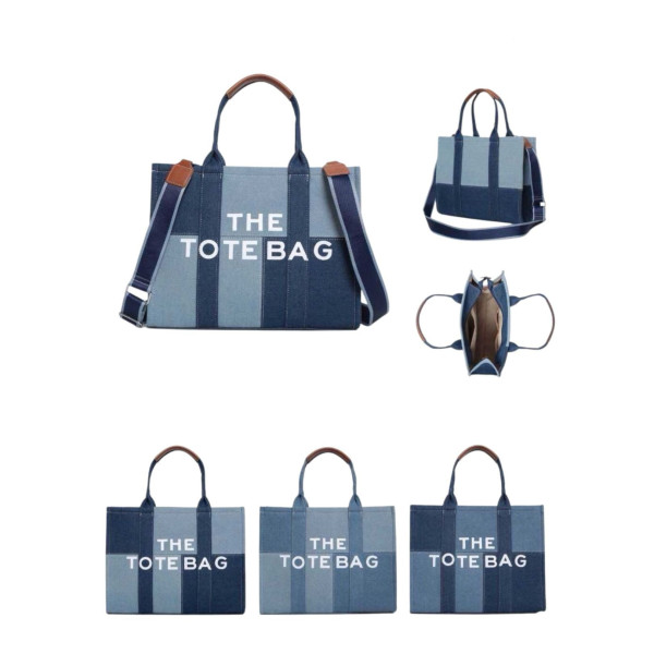 Дамска чанта тип „Tote Bag“ , деним 7