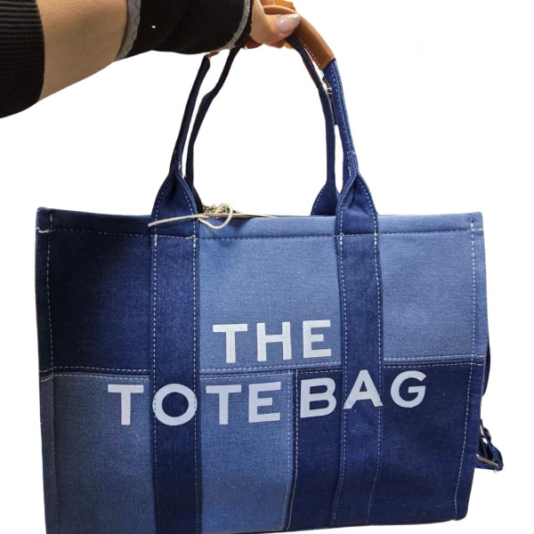 Дамска чанта тип „Tote Bag“ , деним 8