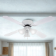 Таванен вентилатор с осветление Muhler MCF4262W N – 107 см, 4 перки, 3xE27, 55W, MDF 4