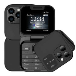 Сгъваем мобилен телефон i16 Pro – 2 SIM, камера, фенерче, FM радио