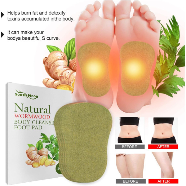 Детокс лепенки за крака с пелин и джинджифил Natural Wormwood Body Cleansing Foot Pads 5