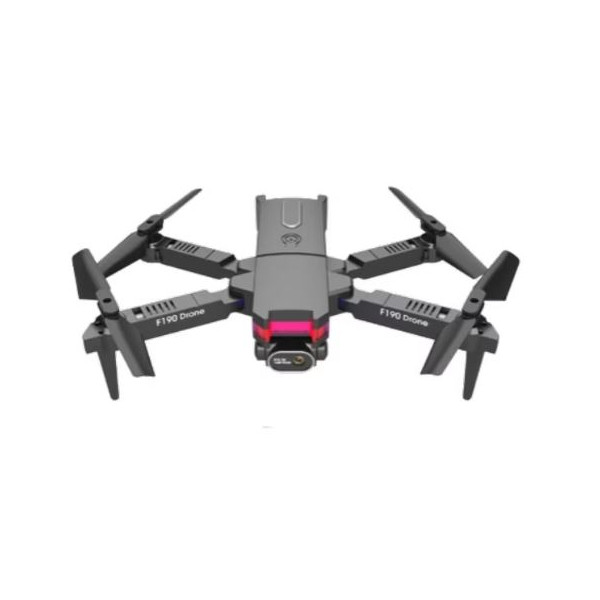 Дрон F190 с 4K камера, LED светлини и WiFi – Черен модел с висока маневреност и интелигентни функции 1
