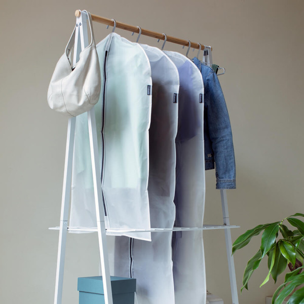 Комплект 2 бр. калъфи за дрехи Brabantia, paзмepи M/L/XL, Transparent/Grey 12