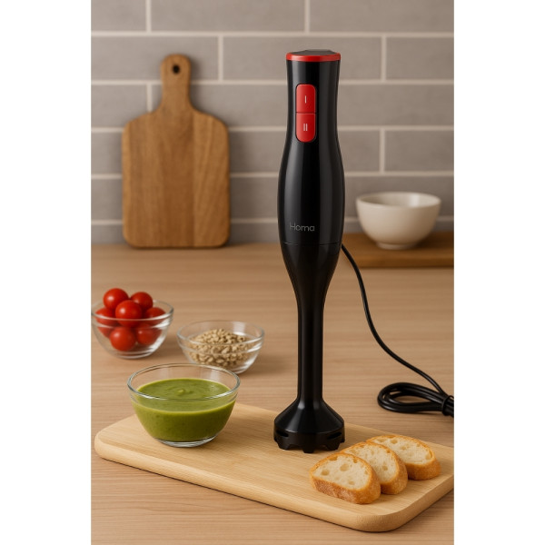 Пасатор HOMA HB-484 Atlanta 400W с 2 степени, нож от неръждаема стомана и ергономичен дизайн