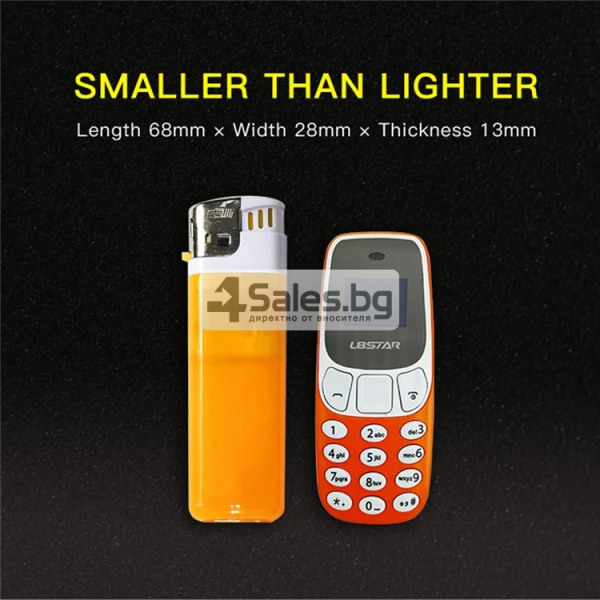 Мини GSM мобилен телефон L8STAR BM10, двусимов, Bluetooth, 2G, 0.66-инчов екран Dual SIM 13
