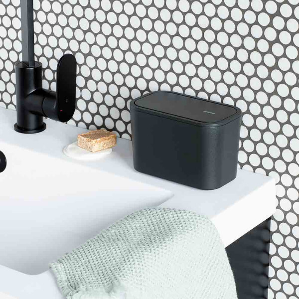 Елегантно кошче за баня Brabantia MindSet Dark Grey / White