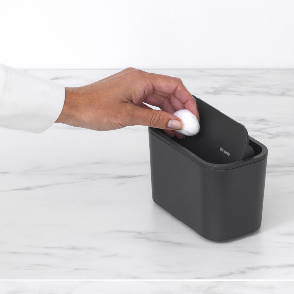 Елегантно кошче за баня Brabantia MindSet Dark Grey / White 13 — 4sales Елегантно кошче за баня Brabantia MindSet Dark Grey / White 13