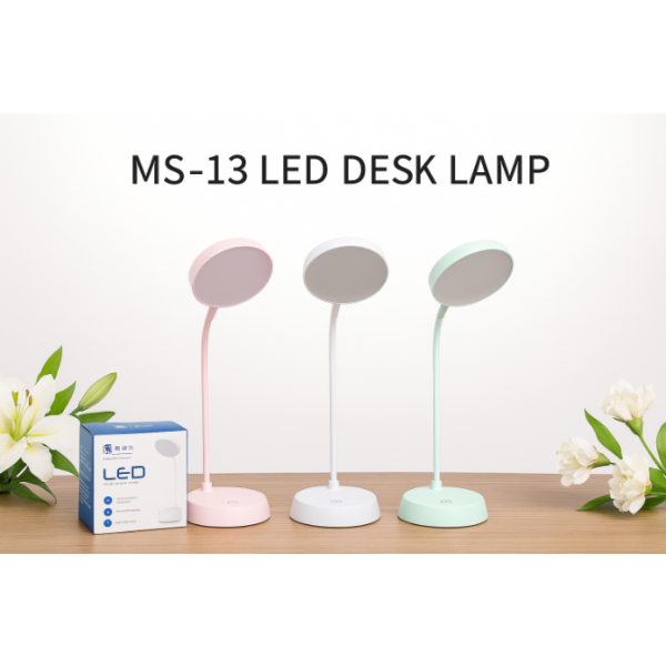 Настолна LED лампа с презареждаема батерия и стилен дизайн MS-13 3