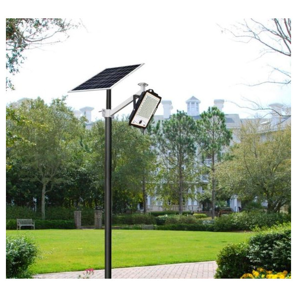 Мощен LED соларен прожектор с дистанционно, 300W, 236 LED, IP67 – Автономно осветление до 200 м² 4