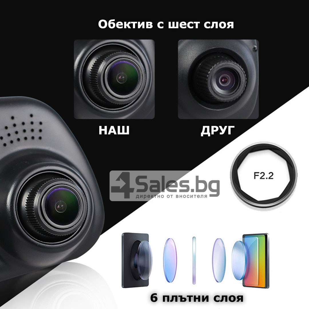Видеорегистратор тип огледало за задно виждане DVR JPG 1080 P -8Mpx AC25 14
