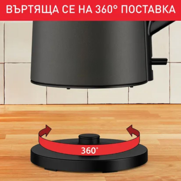 Безжична електрическа кана Muhler WK-179D — с двуслойно покритие и капацитет 1,5 л