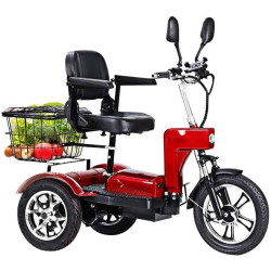 Електрическа триколка 500W, пробег до 40 км., 48V20Ah батерия, 16"/12" гуми, 3 скорости + задна