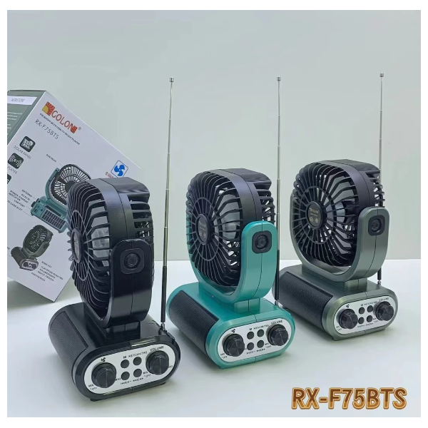 Соларно радио-вентилатор, GOLON RX-F75BTS