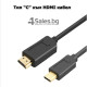 USB Type-C към HDMI кабел, 1,8m, Позлатен CA78 9