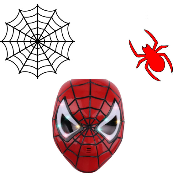 Детска светеща маска Spiderman със звукови и светлинни ефекти 3