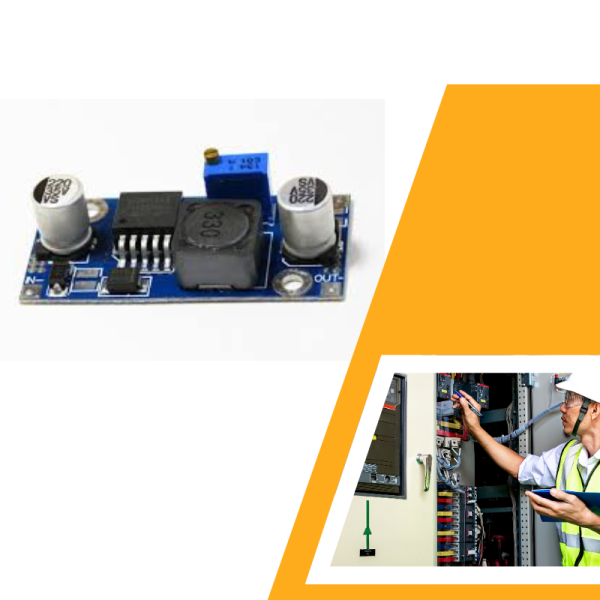 DC-DC понижаващ регулируем стабилизатор на напрежение 1.5V–35V | LM2596 | До 3A с радиатор