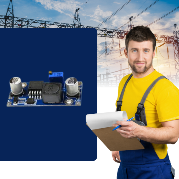 DC-DC понижаващ регулируем стабилизатор на напрежение 1.5V–35V | LM2596 | До 3A с радиатор