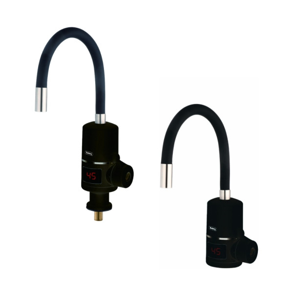 Нагревател за вода Rosberg R57100H, R57100HW, за стена/за плот, с гъвкав силиконов маркуч, 3300W