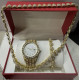 Луксозен комплект бижута - часовник, гривна и колие 5
