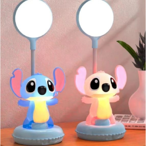 Настолна 3D LED лампа Stitch & Angel 3